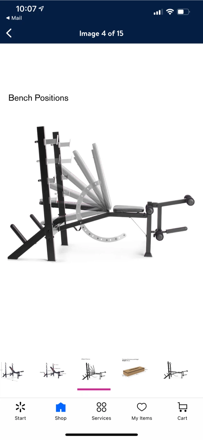 Weider Olympic Bench and Rack - photo 4