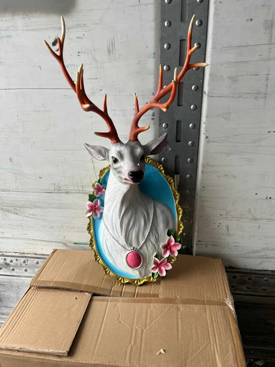 Faux Deer Head Wall Mount