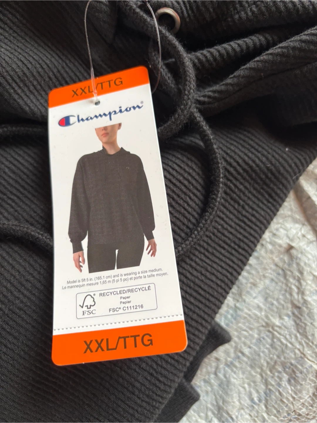 Ladies Champion Black Hoodie XXL - photo 2