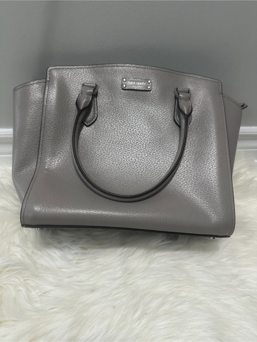 Kate Spade Grey Leather Tote Bag - photo 4
