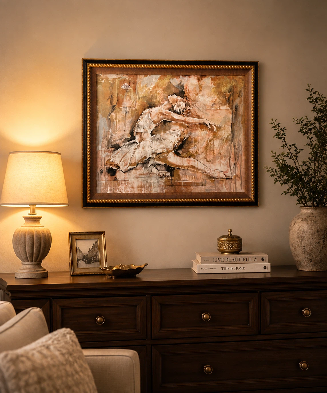 Framed Painting of Dancers