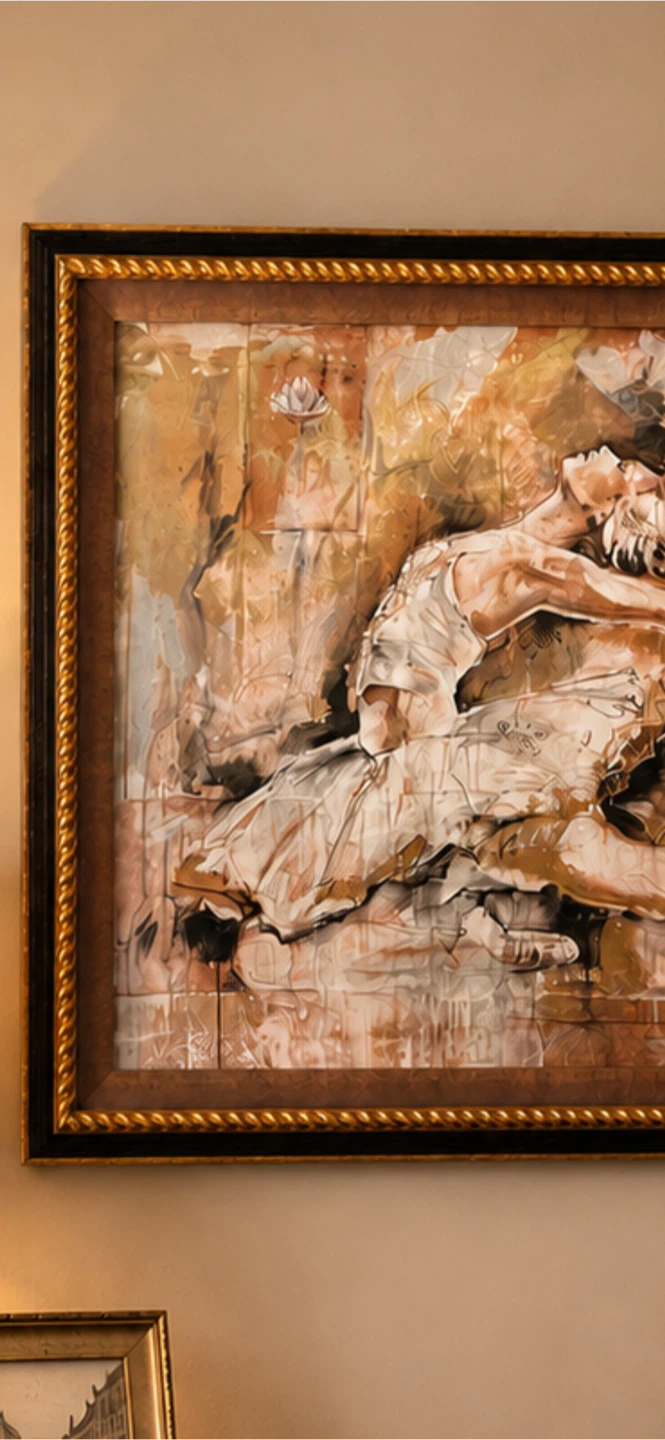 Framed Painting of Dancers - photo 3
