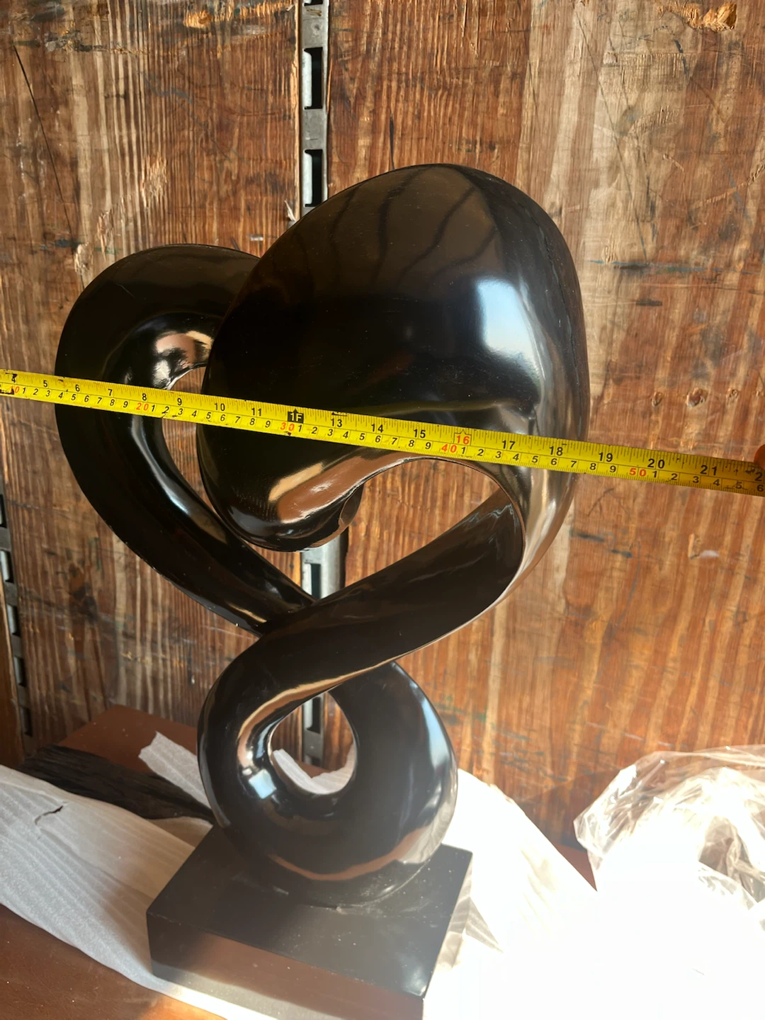 Black Abstract Sculpture - photo 4