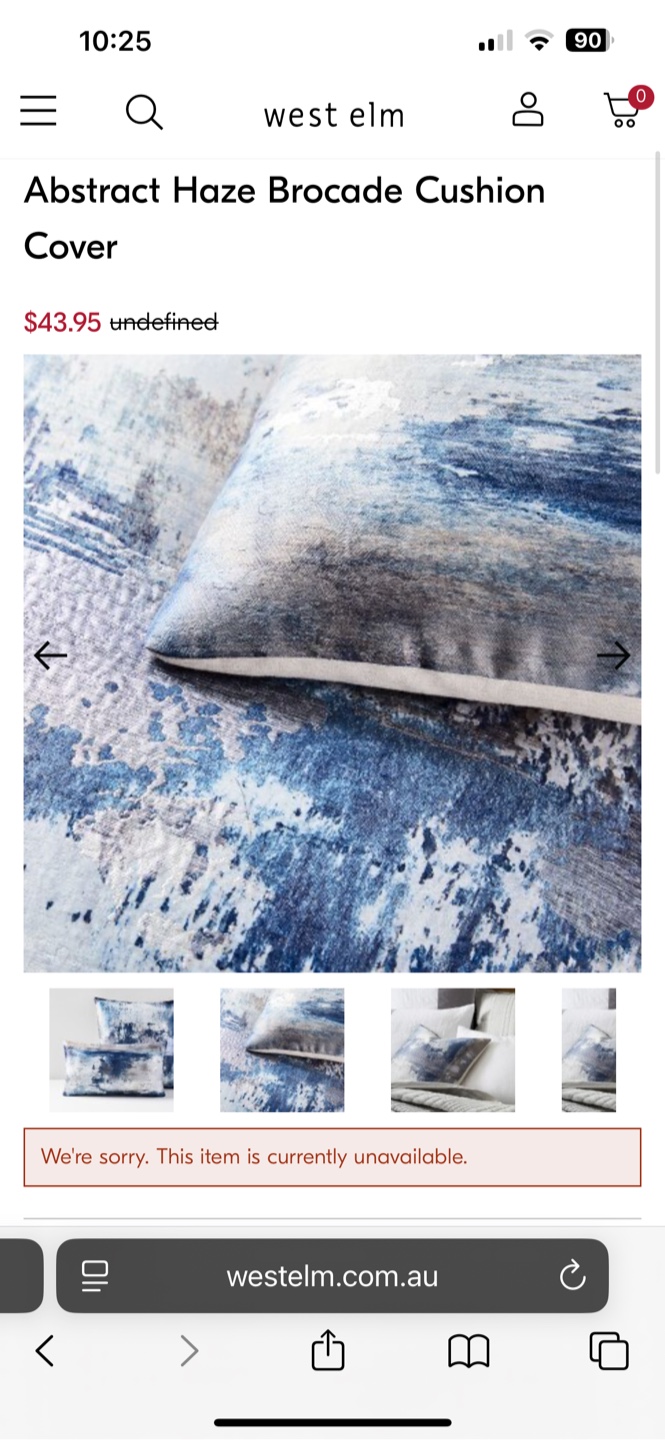 2 West Elm Abstract Haze Brocade Cushions - photo 3
