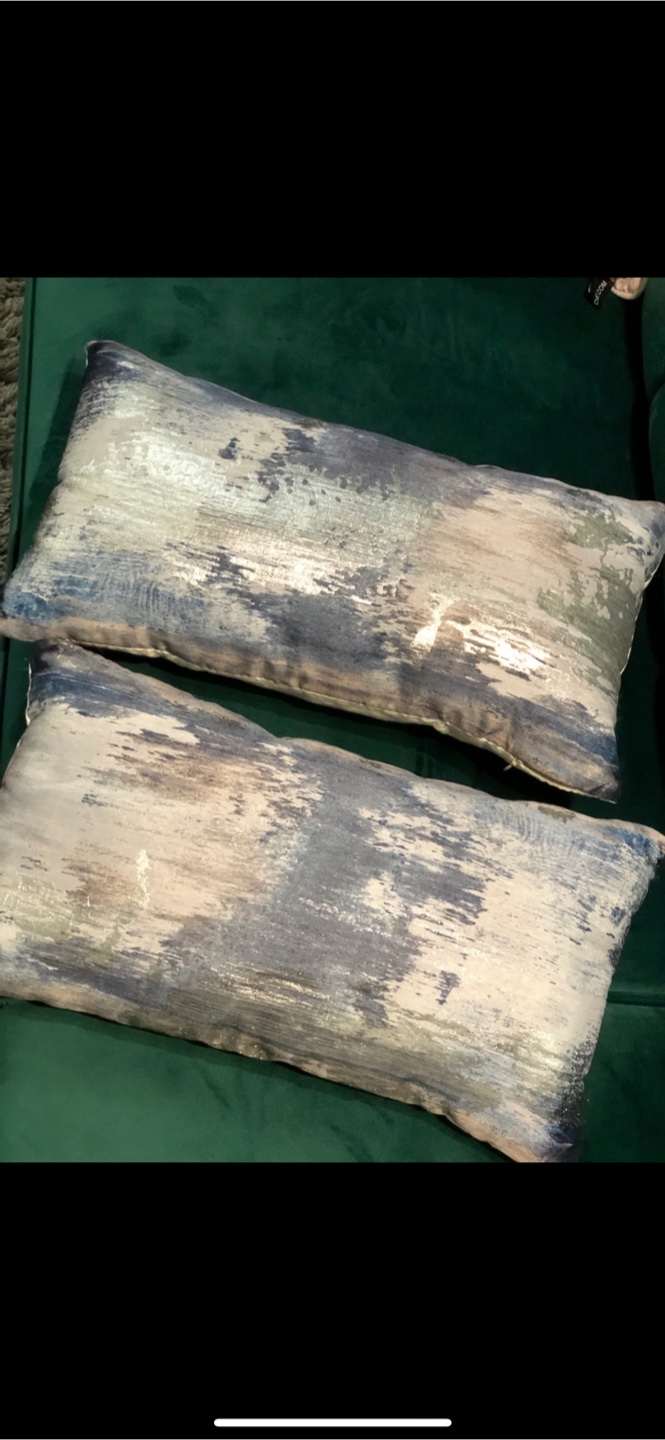 2 West Elm Abstract Haze Brocade Cushions - photo 5