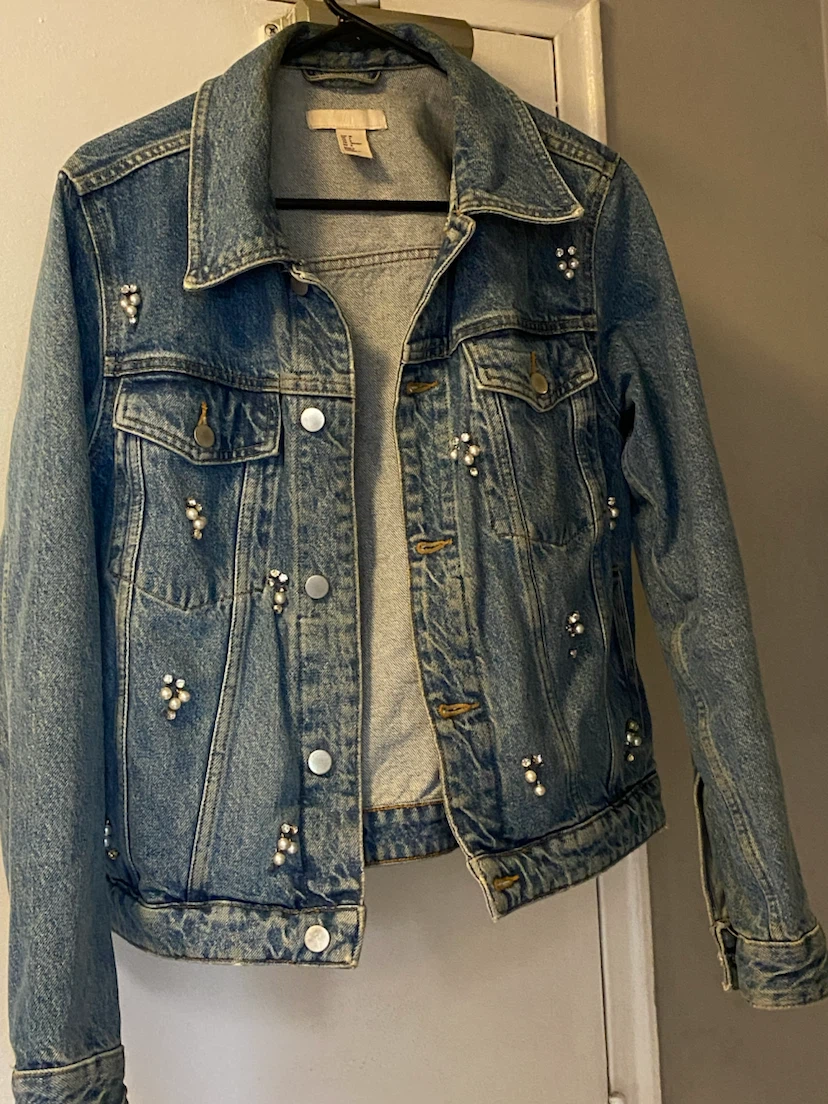 H&M Embellished Denim Jacket