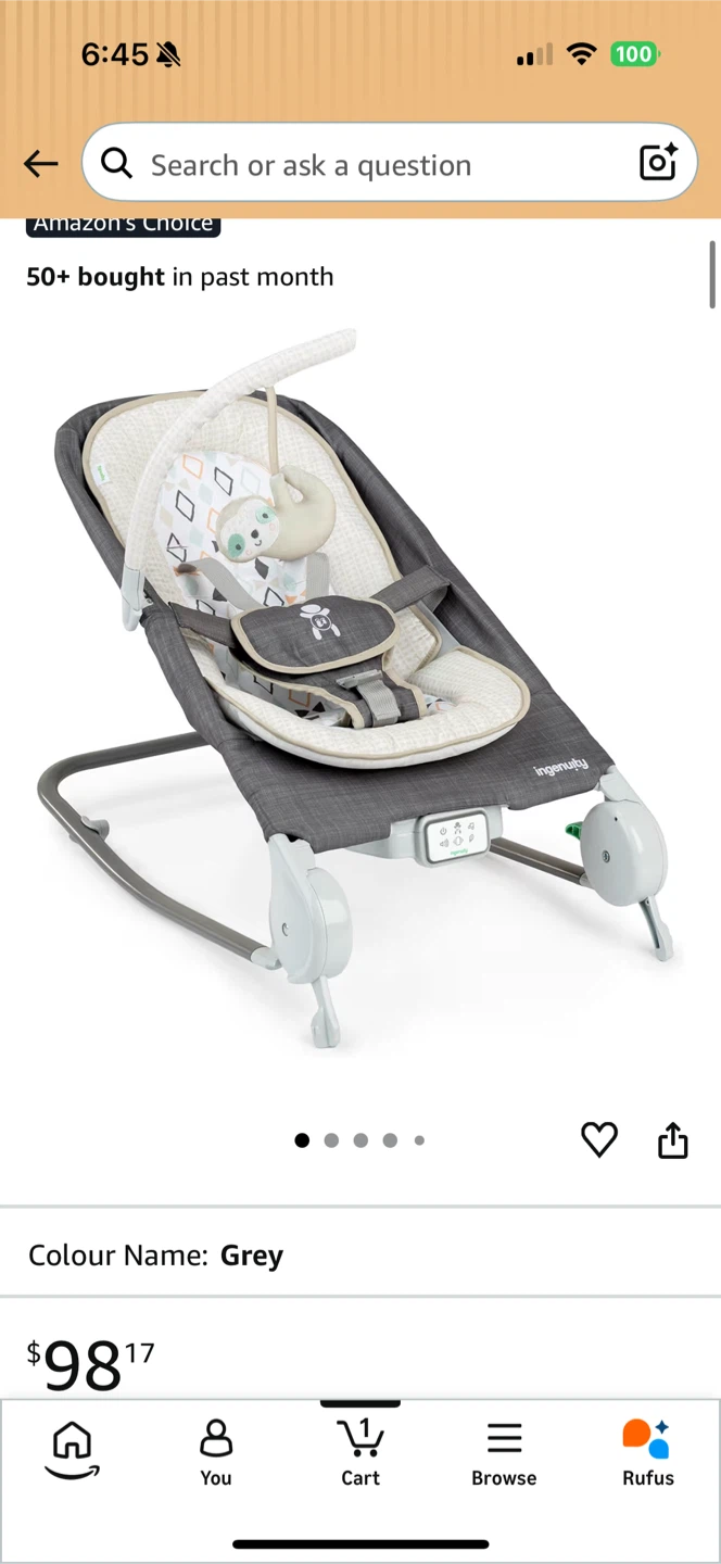 Ingenuity Baby Bouncer Seat - photo 3