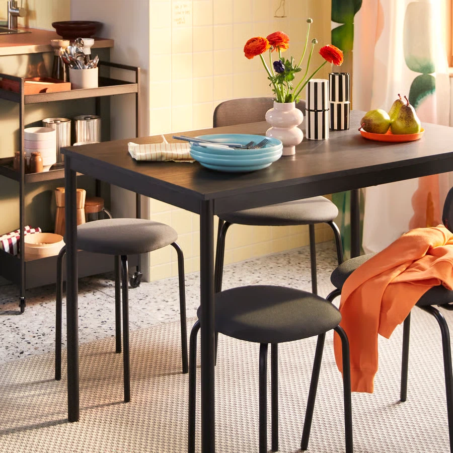 Black Dining study computer table - photo 2