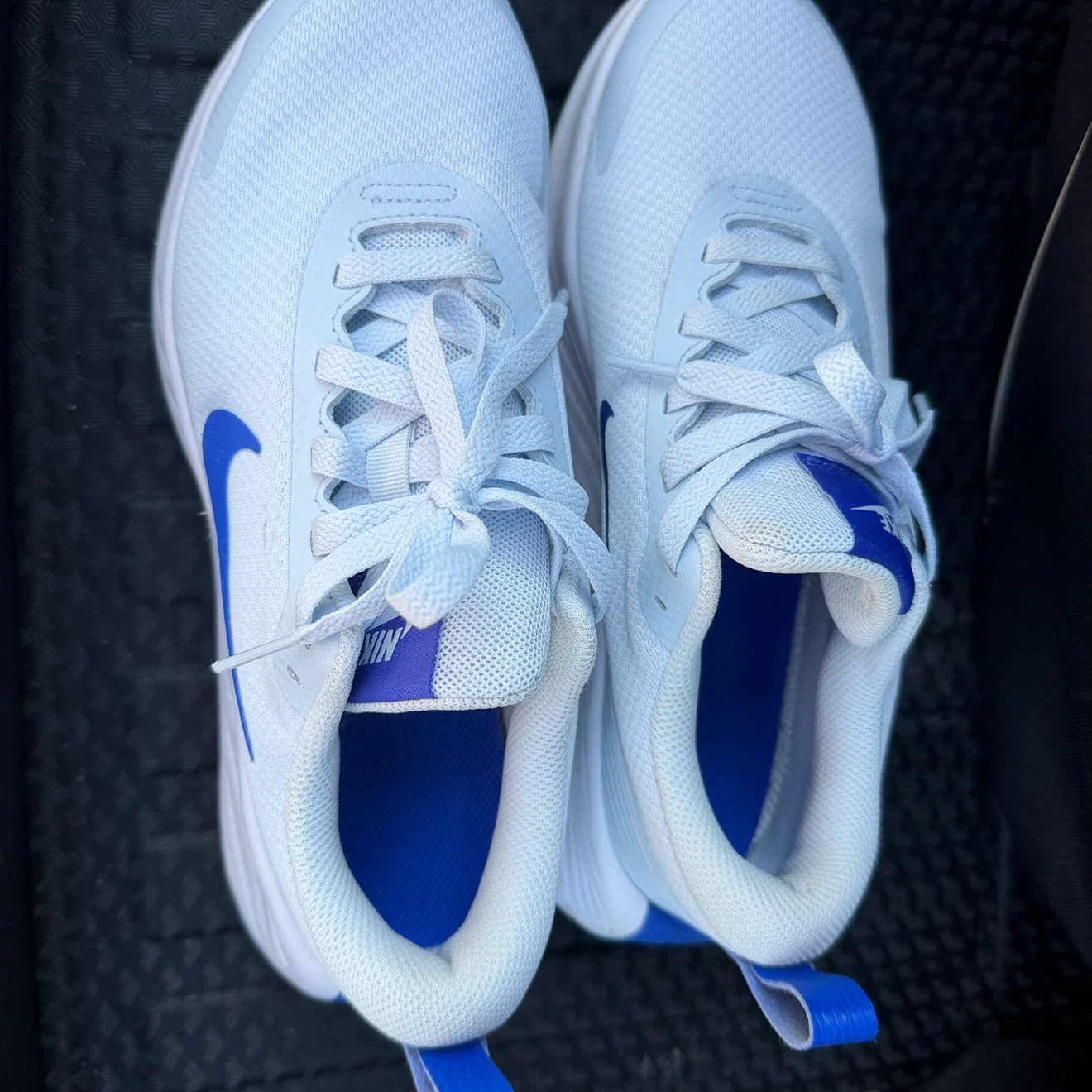 Nike Revolution White/Blue Running Shoes - photo 3