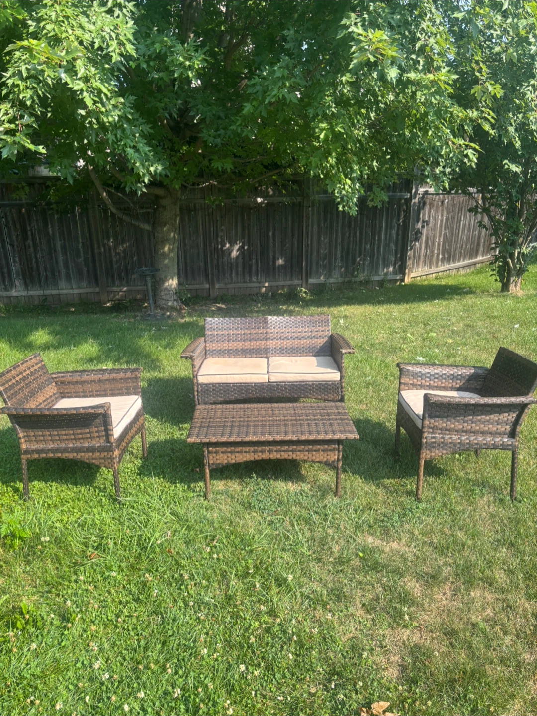 4 Piece Wicker Patio Set - photo 2