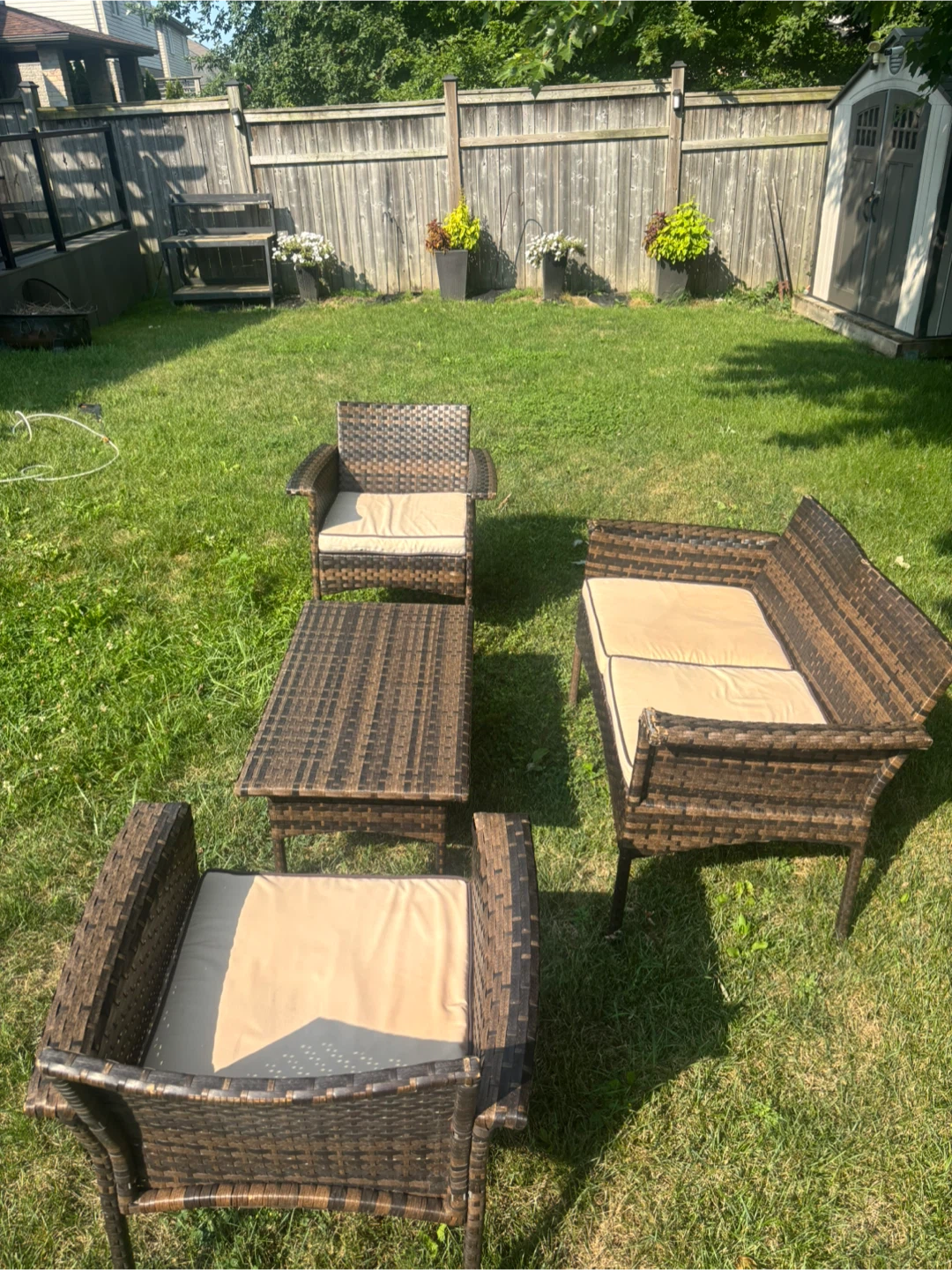 4 Piece Wicker Patio Set - photo 4