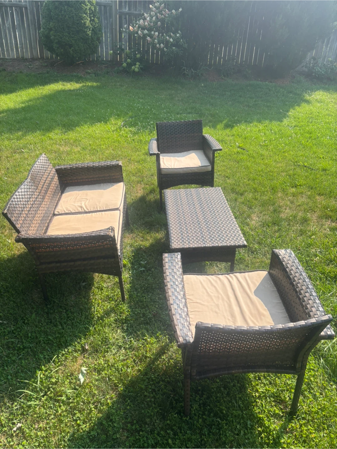 4 Piece Wicker Patio Set - photo 5