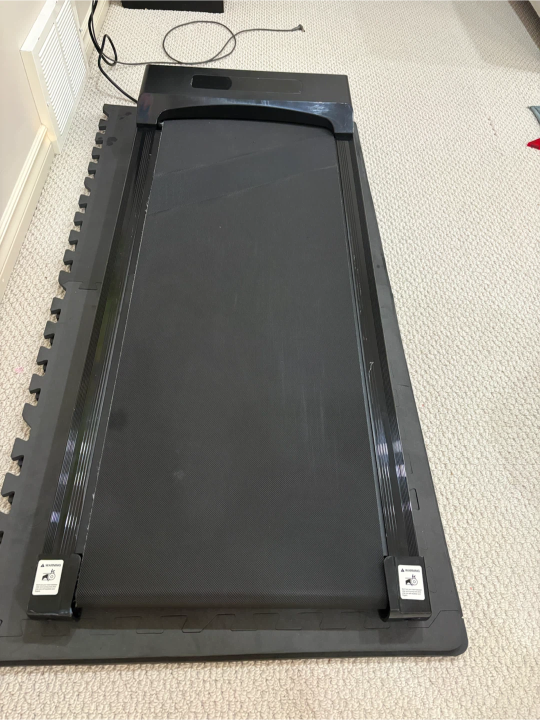 Black Folding Treadmill/Walking pad