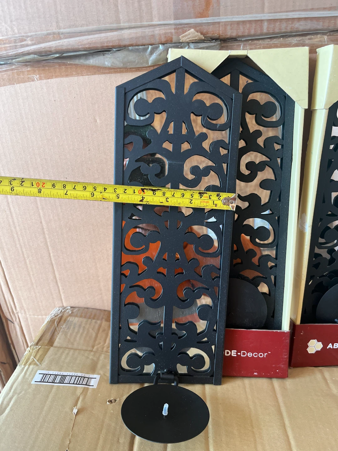 ABODE-Decor Black Metal Candle Sconce $8 each 4 for $20 - photo 4