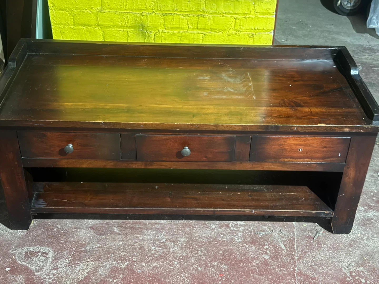 Wooden Coffee Table with Storage