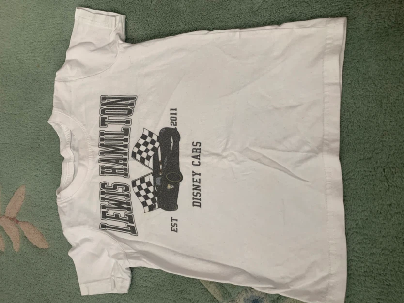 Lewis Hamilton Disney Cars T-Shirt - size 3