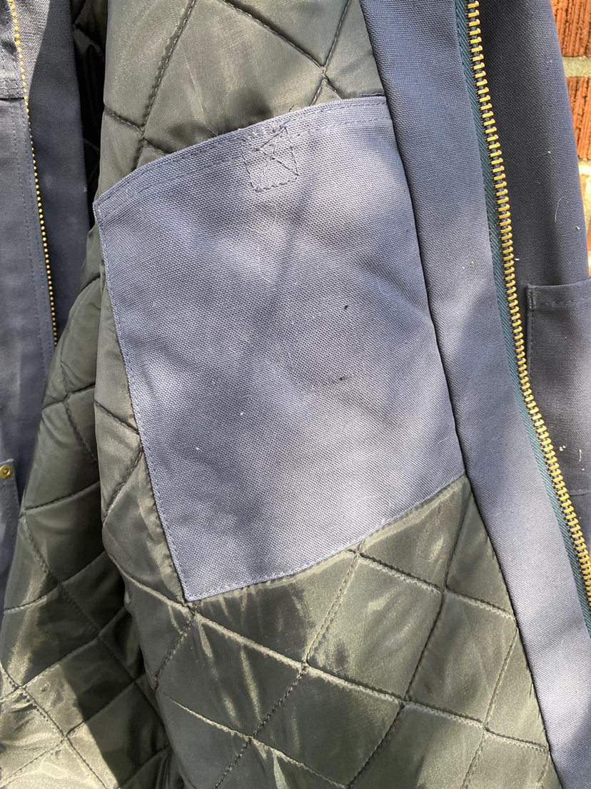 Carhartt Men's Insulated Work Jacket Navy Blue - photo 2