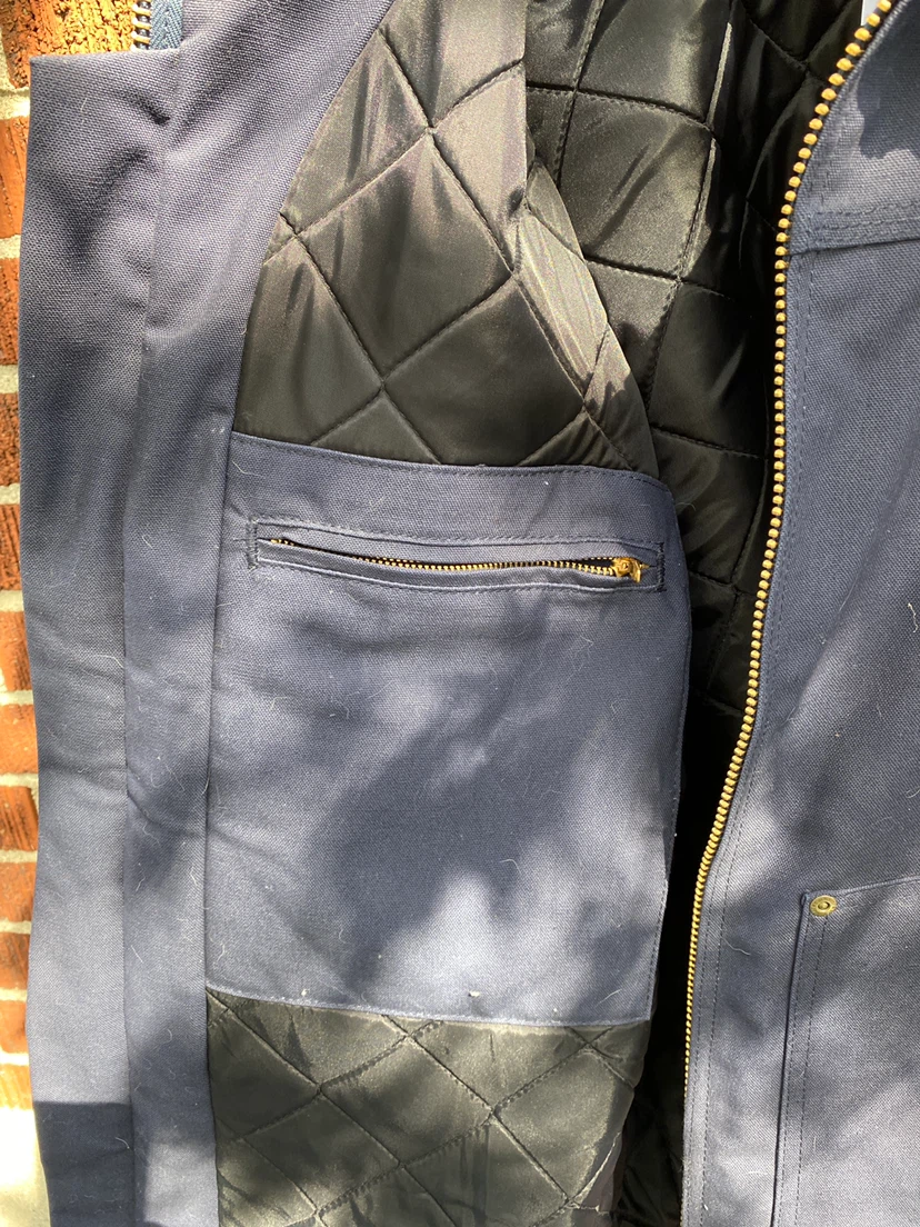 Carhartt Men's Insulated Work Jacket Navy Blue - photo 3