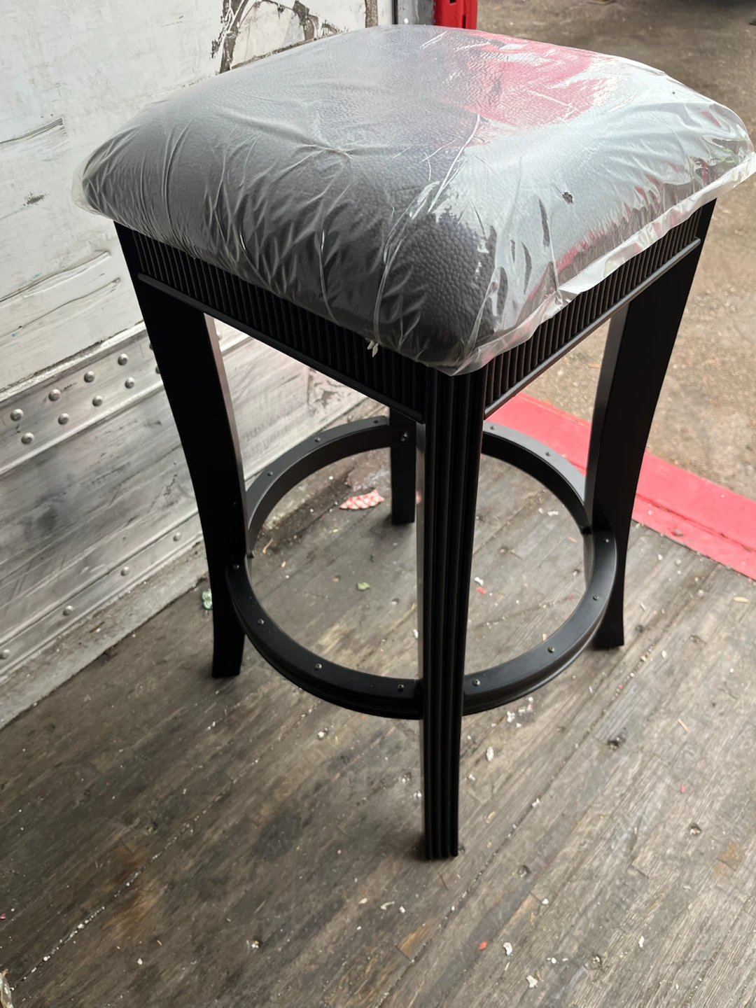 Dark Bar Stool - Faux Leather $20 each  2 for $30