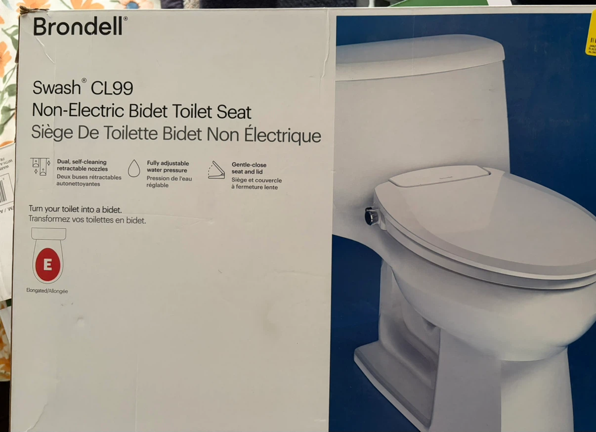 Brondell Swash CL99 Non-Electric Bidet Toilet Seat