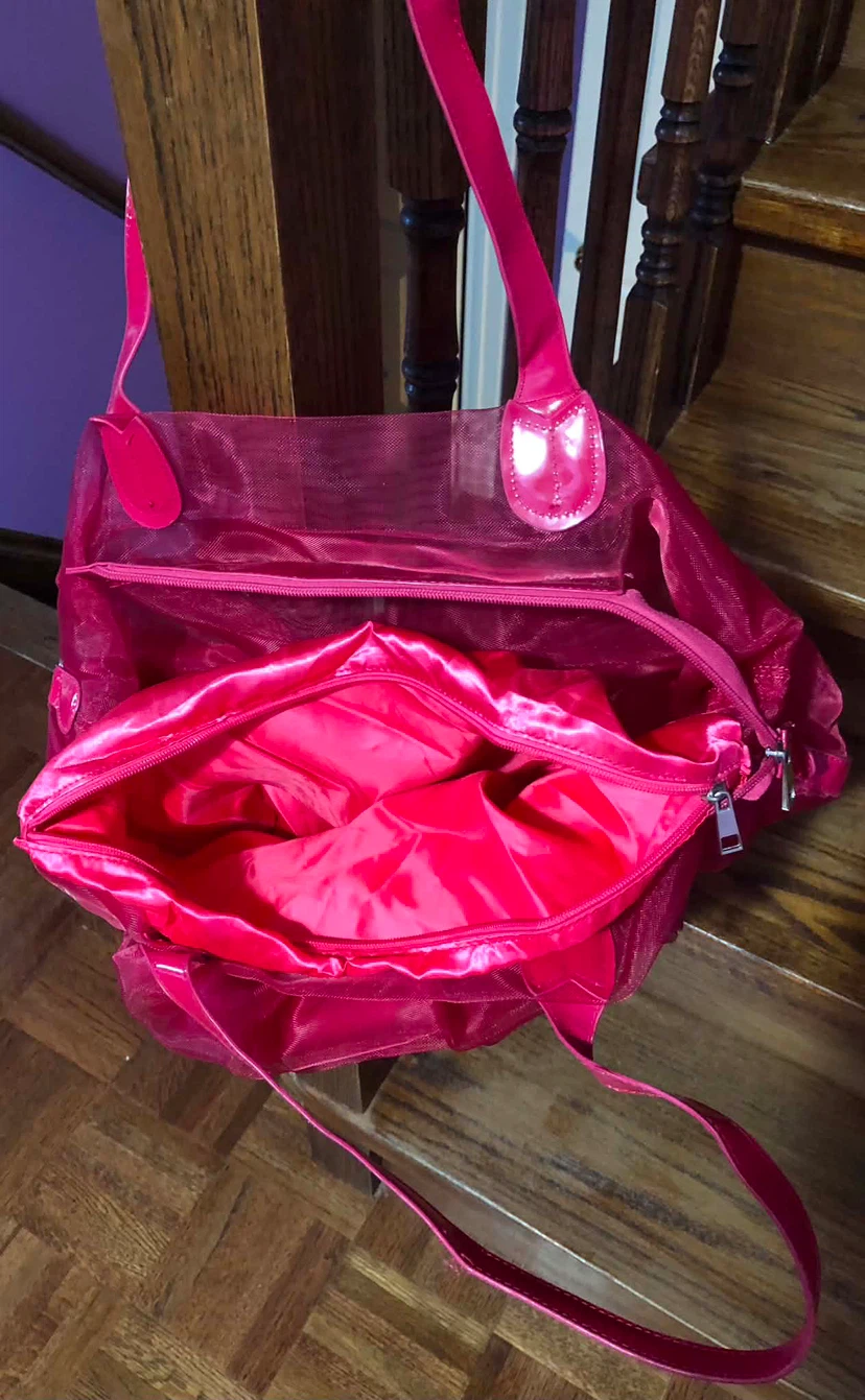 Hot Pink Tulle Rose Duffel Bag - photo 3