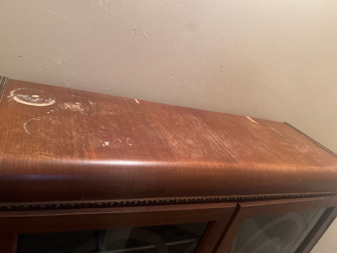 Vintage China Cabinet with Glass Doors - photo 2