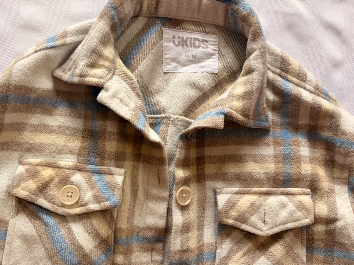 Girls UKIDS Plaid Flannel Shirt Jacket M/M - photo 2