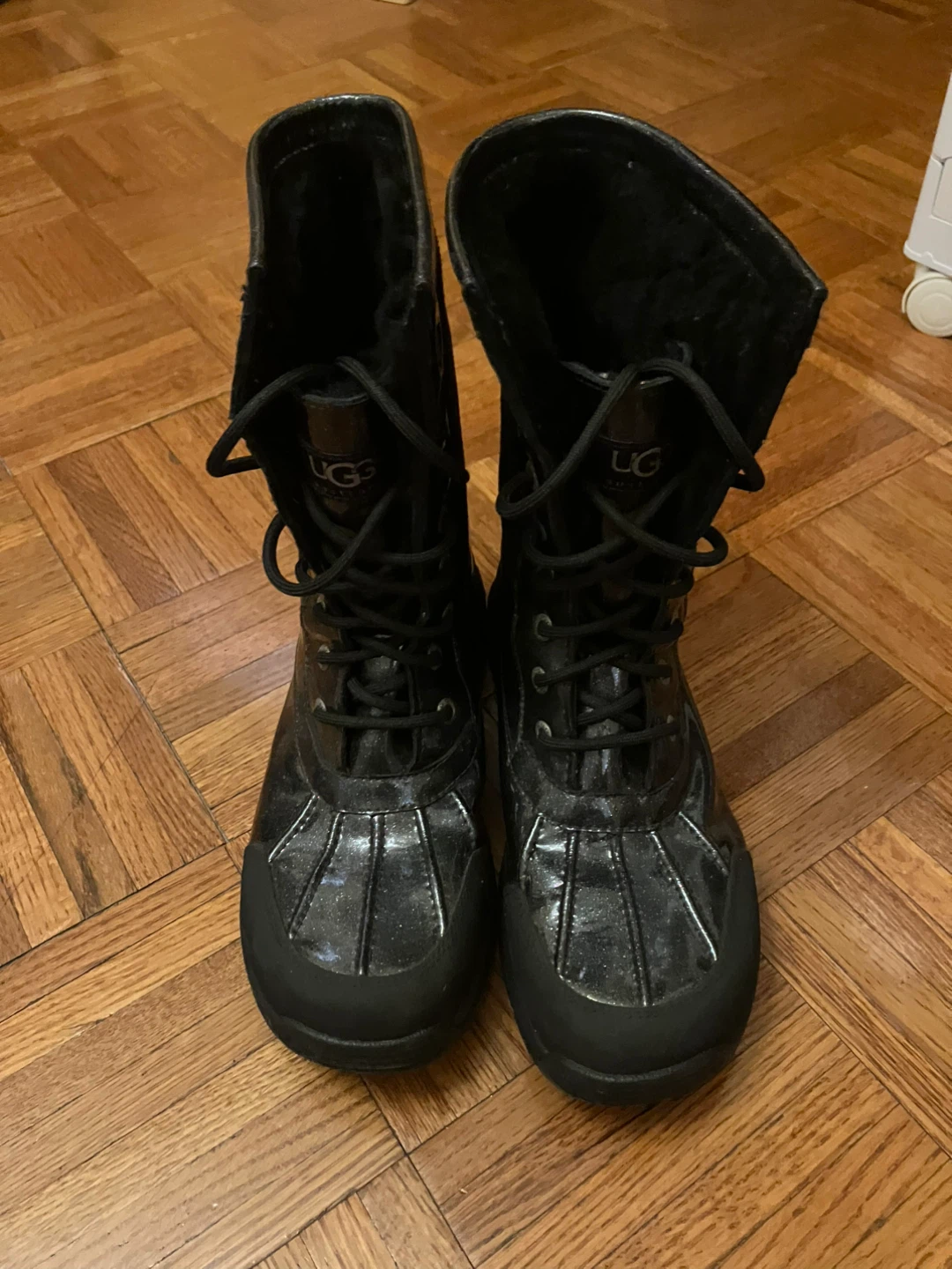 UGG Black Lace-Up Winter Boots - photo 2