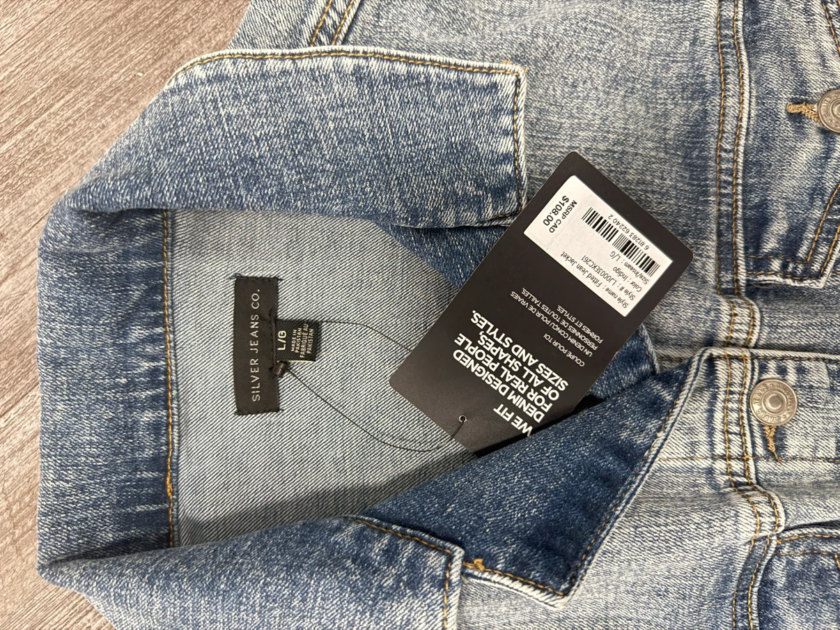 Silver Jeans Co. Denim Jacket - Size L - photo 2