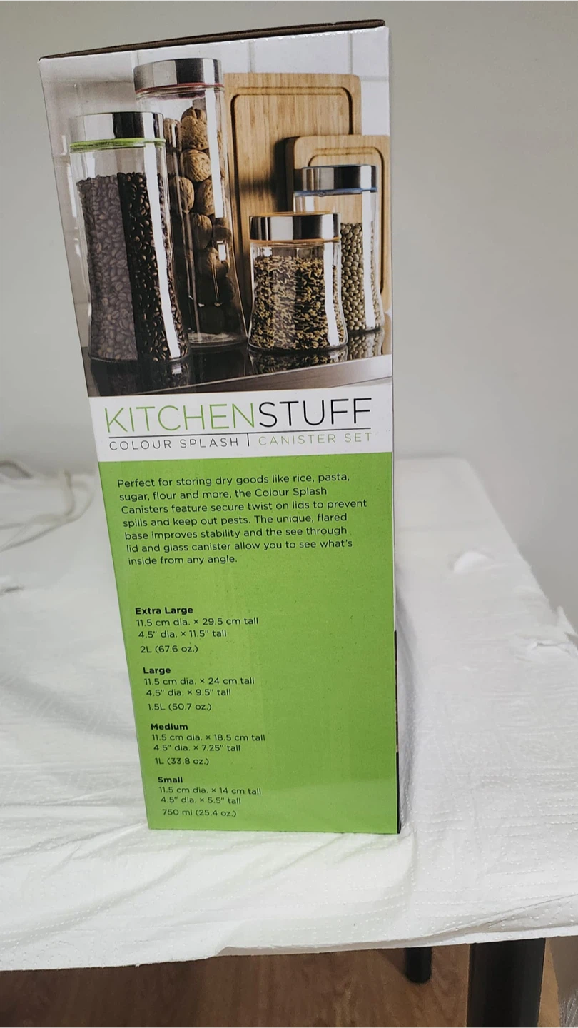 KitchenStuff Colour Splash Canister Set - photo 2