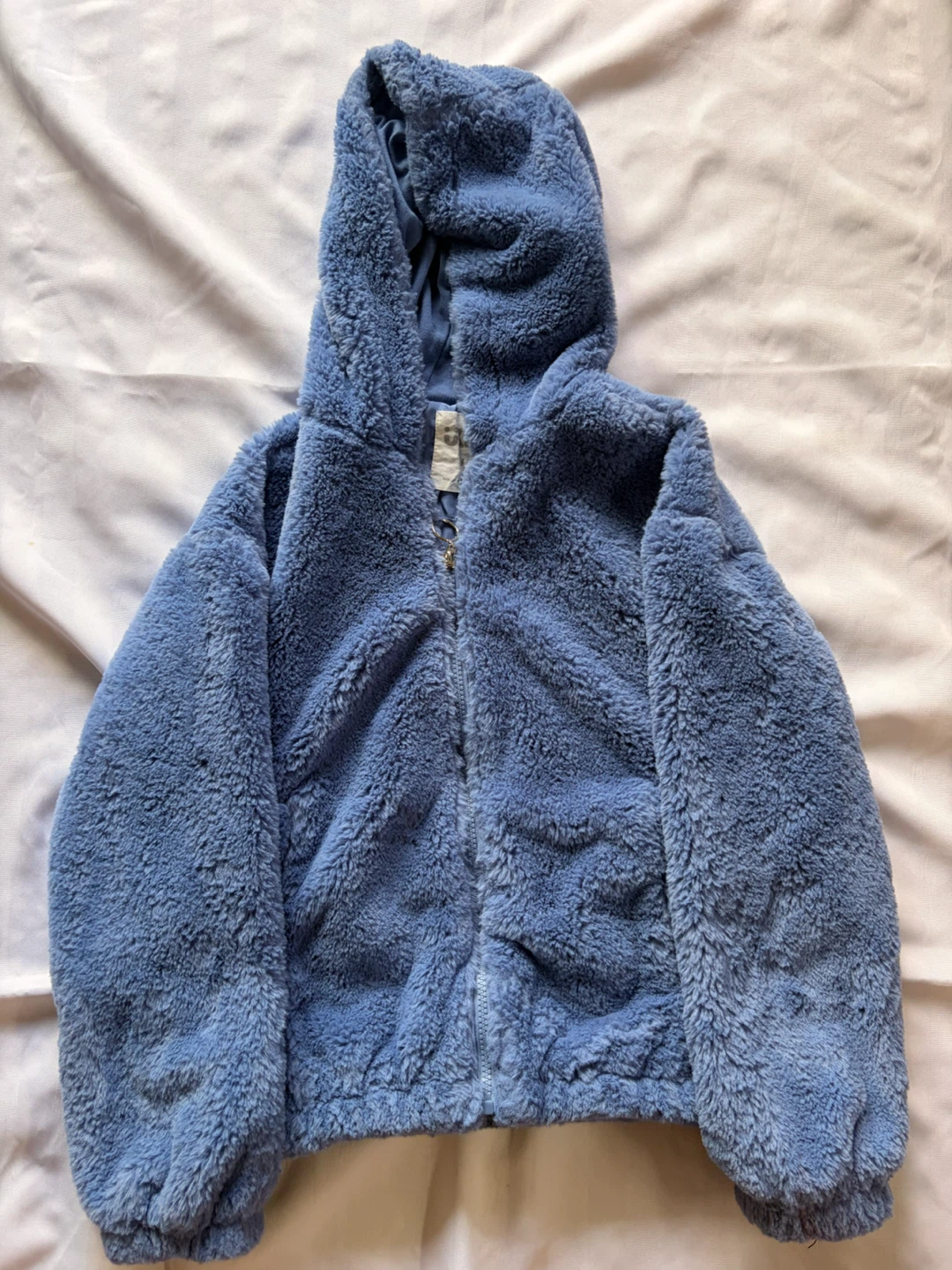 Girls Fleece Zip-Up Hoodie M/M Blue