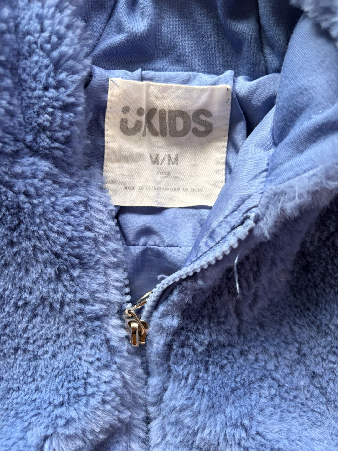 Girls Fleece Zip-Up Hoodie M/M Blue - photo 2