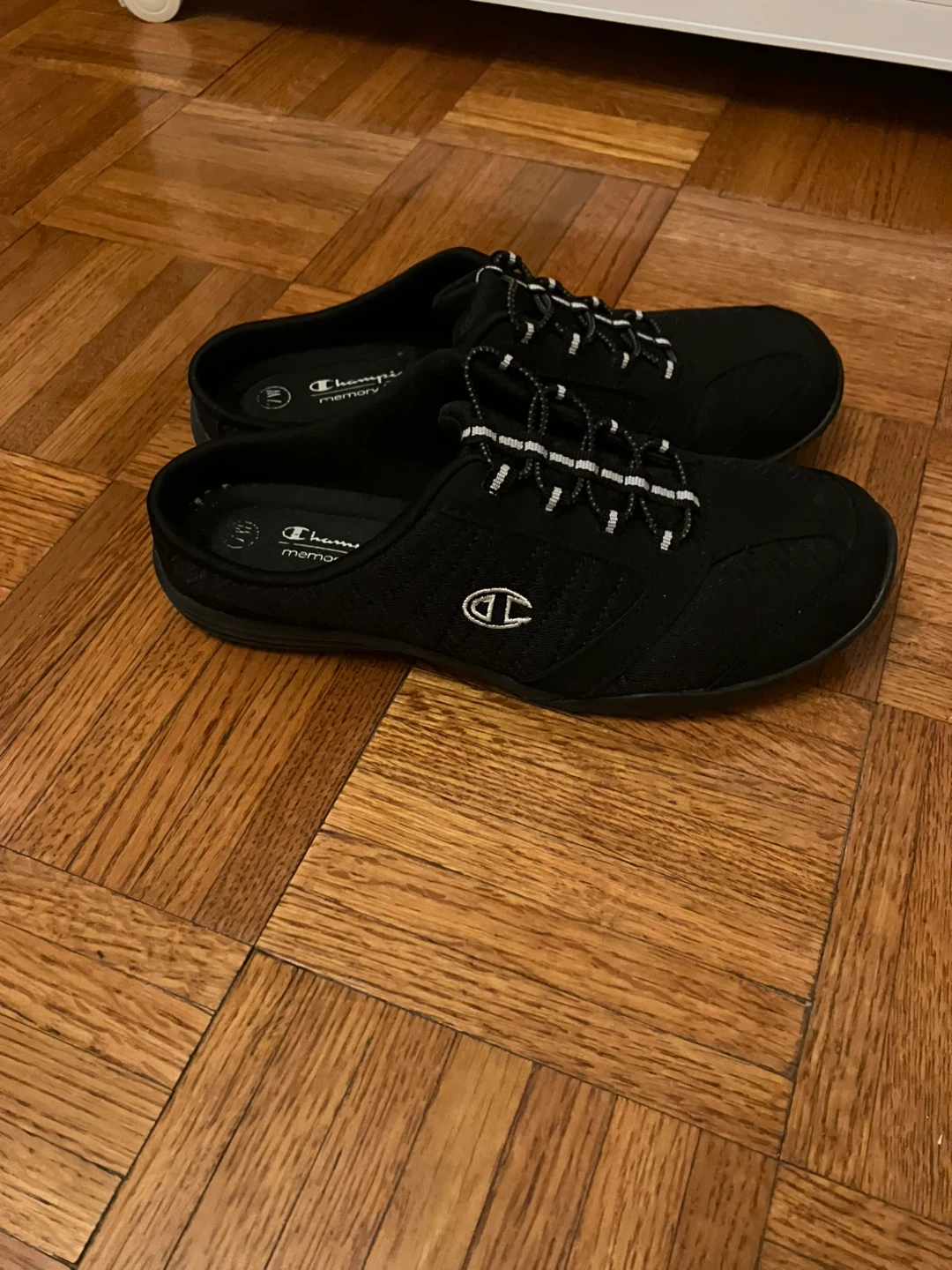 Champion Women's Black Memory Foam Mule Shoes