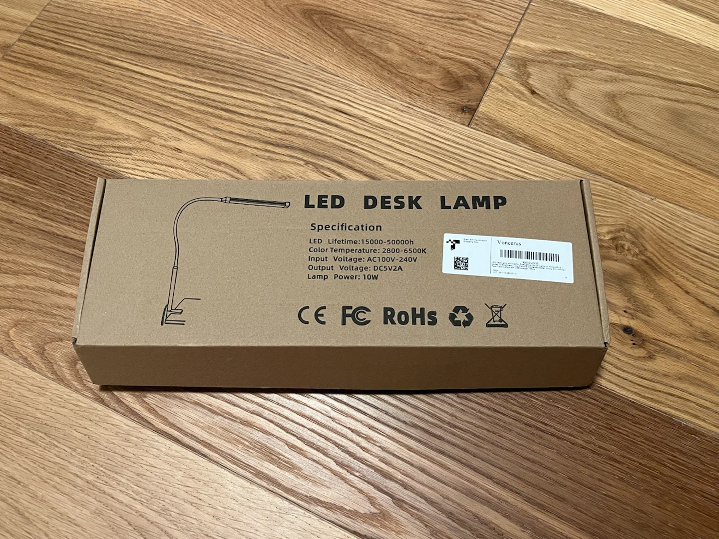 New White LED Desk Lamp with 3 Color Modes