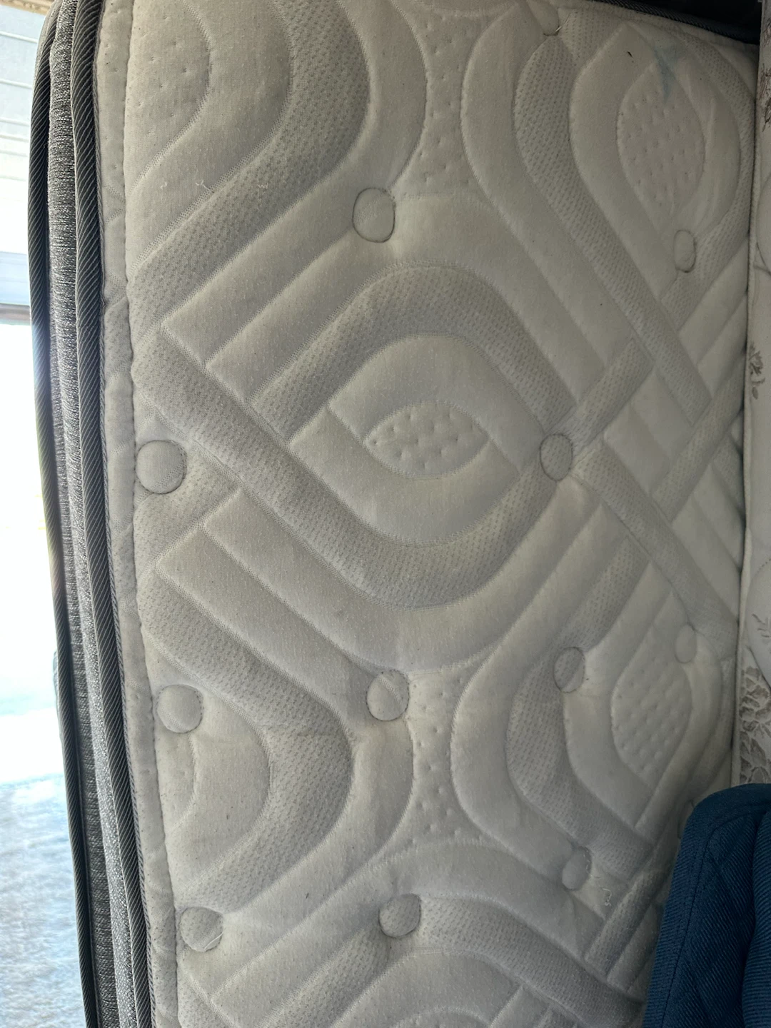 Blue QUEEN SIZE Set with Mattress & Box Spring – Complete Set - photo 4