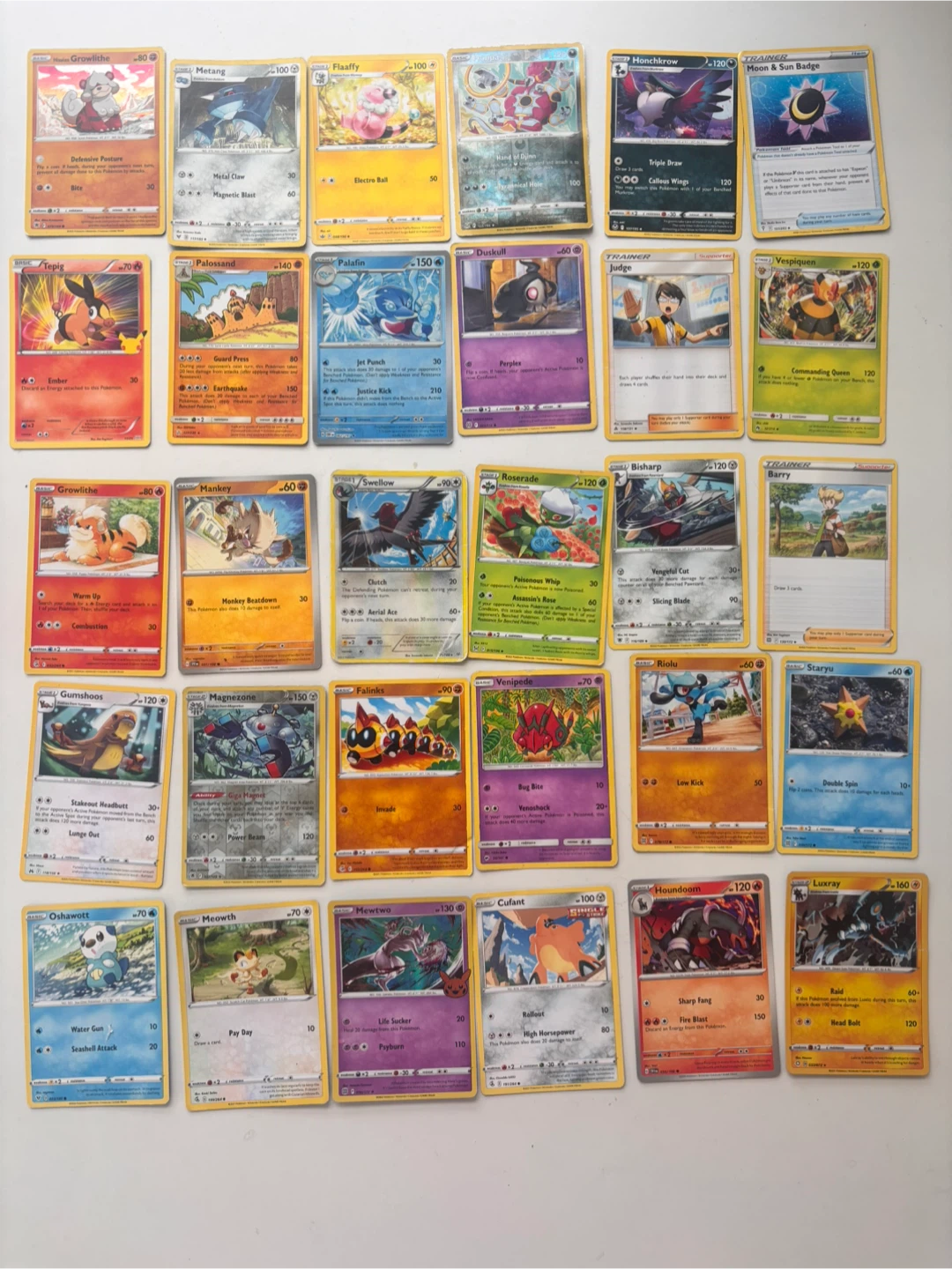 Assorted Pokémon Trading Cards