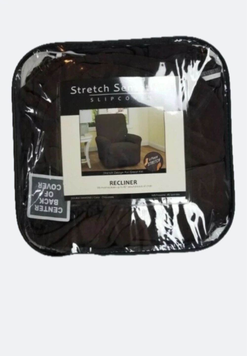 New Stretch Sense Recliner Slipcover - Chocolate Brown