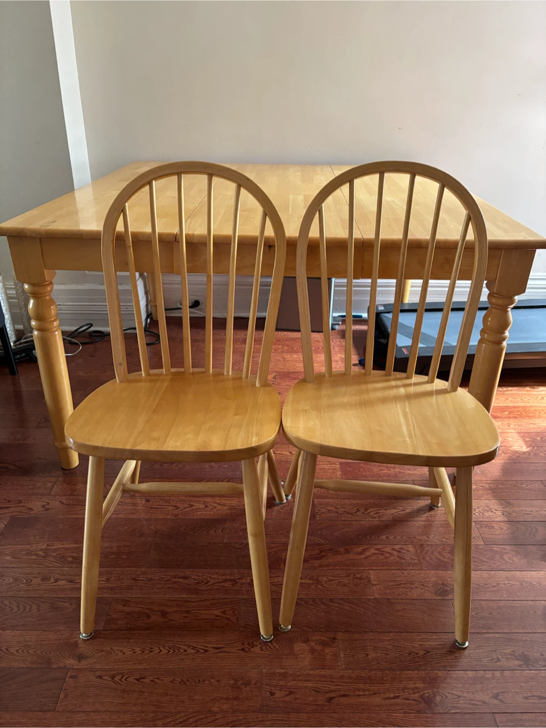 Wooden Dining Table with 4 Chairs