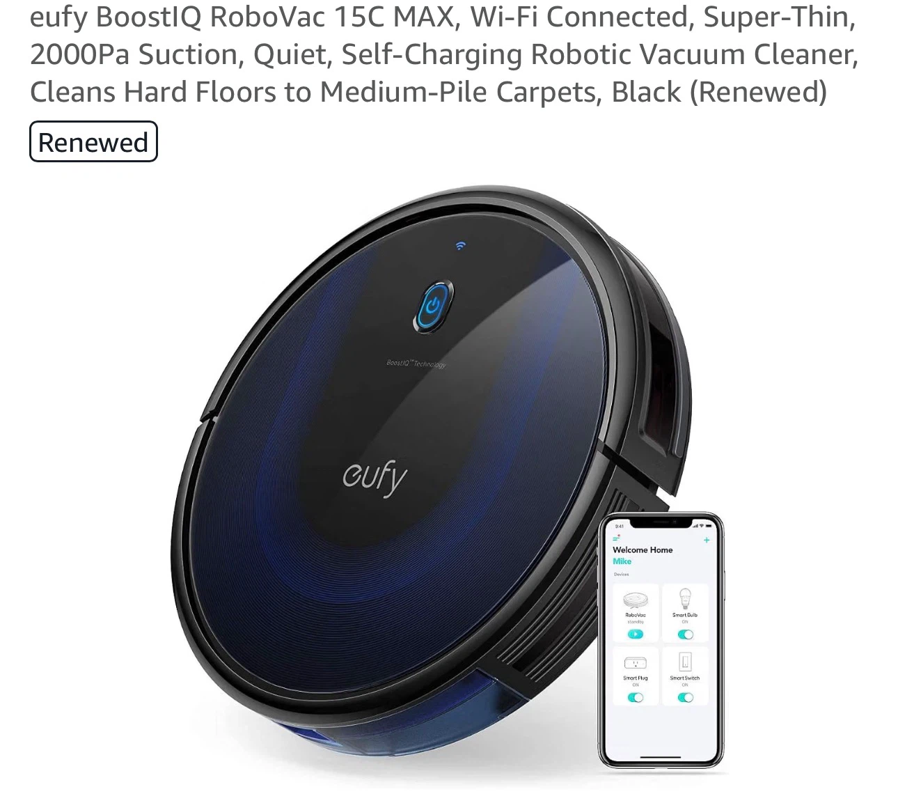 Eufy 15c max robotic vacuum - photo 3