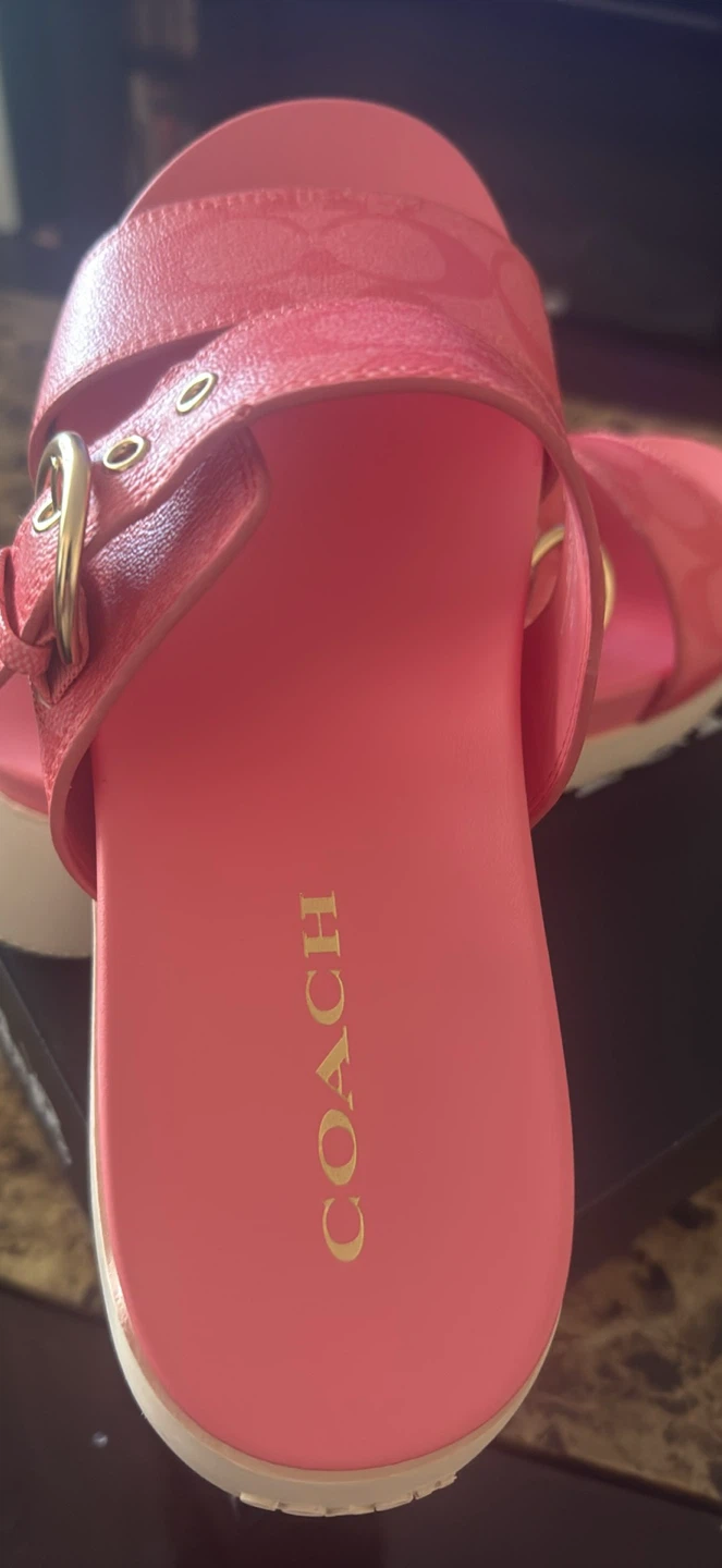 Coach Gwen Sig Sandals - Pink Lemonade - Size 8 - photo 2