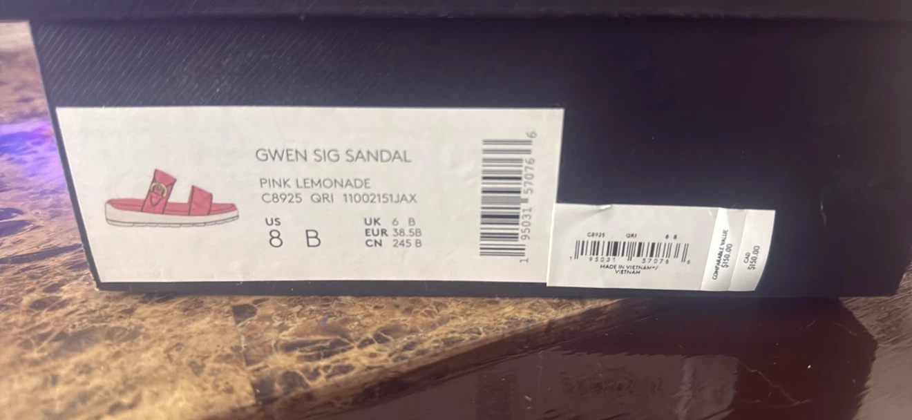 Coach Gwen Sig Sandals - Pink Lemonade - Size 8 - photo 5