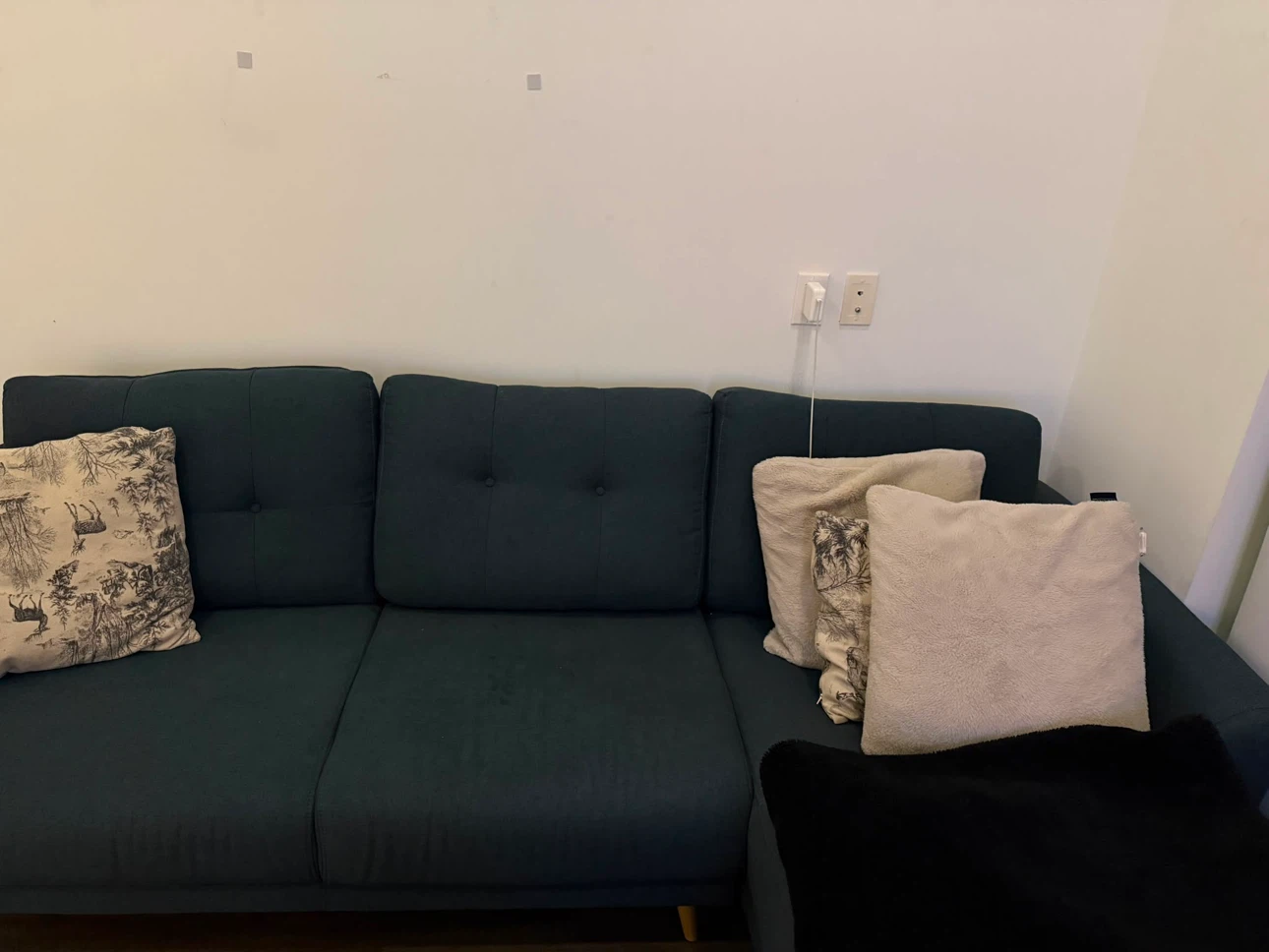 Structube Gibson Teal Sectional Sofa - photo 3