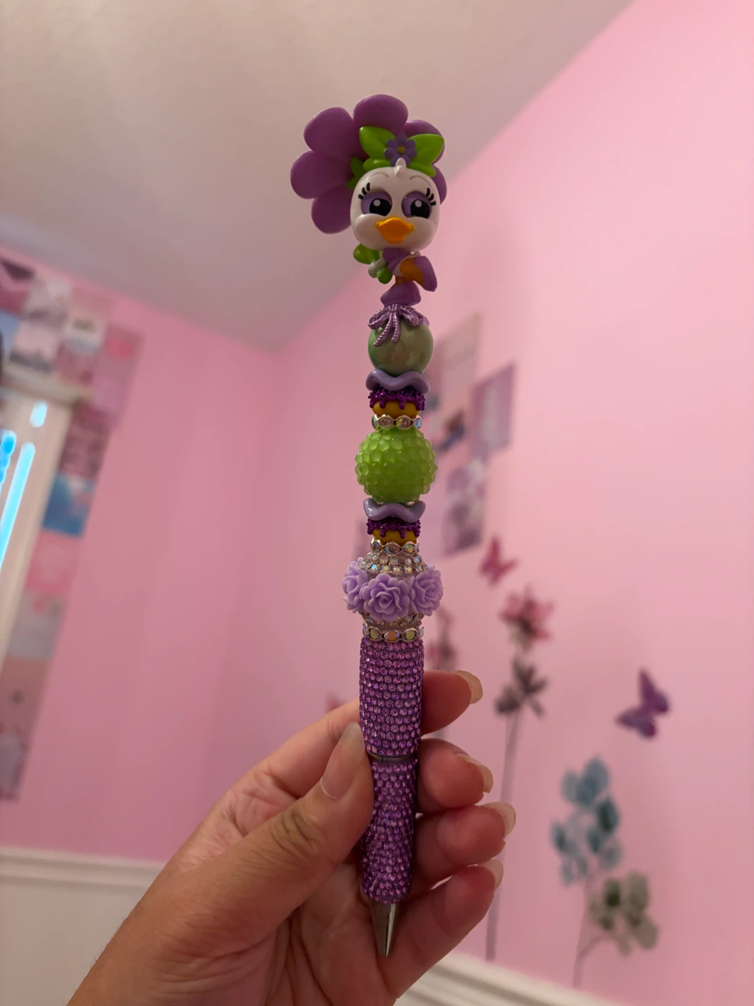 Daisy Duck Beaded Pen