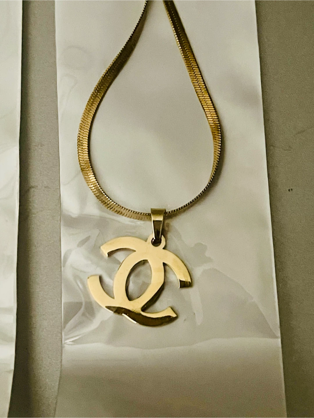 Gold Stainless Steel Chain Necklace - photo 2