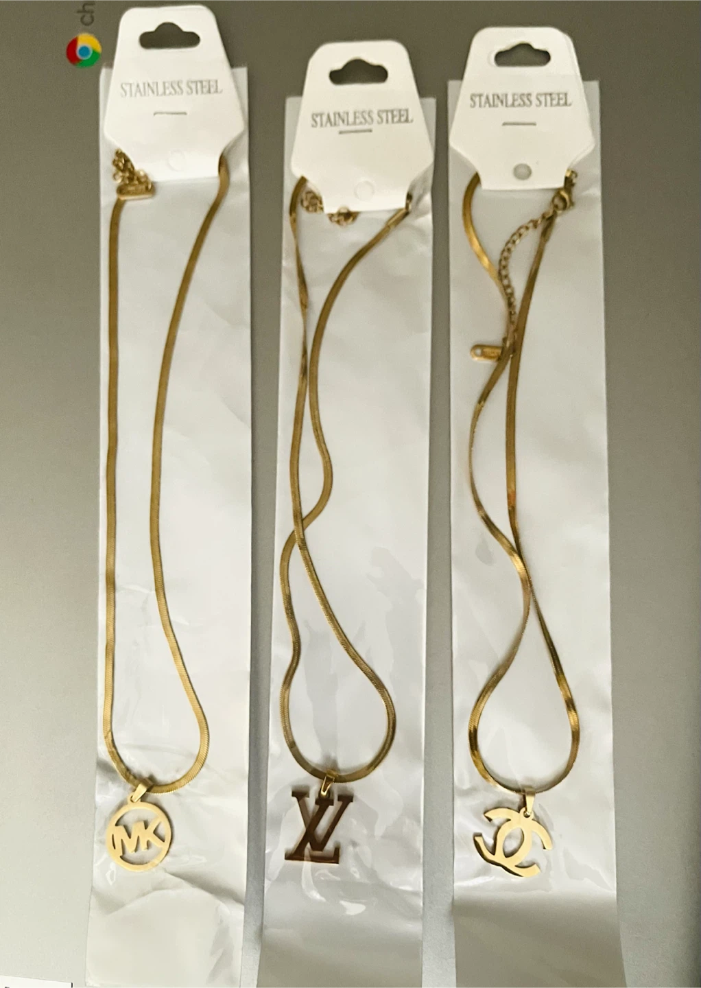 Gold Stainless Steel Chain Necklace - photo 5