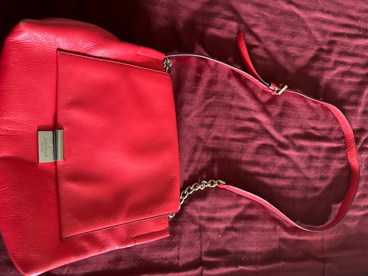 Kate Spade Red Leather Shoulder Bag