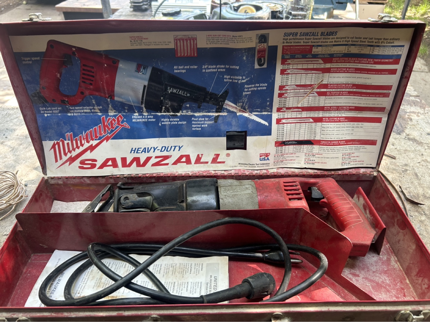 Milwaukee Heavy-Duty Sawzall Reciprocating Saw with Case