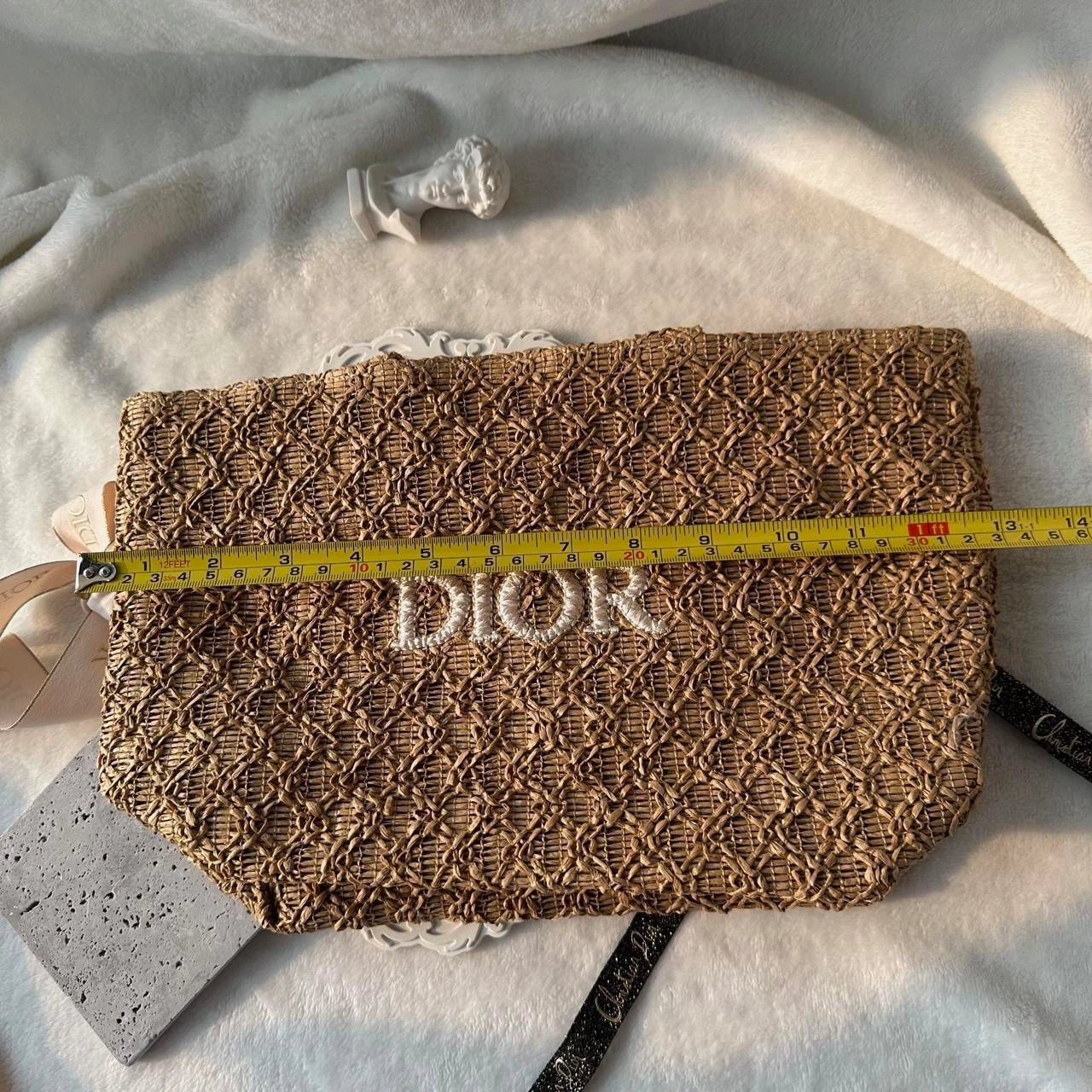 Dior Raffia mini Tote Bag Authentic Dior beauty - photo 3