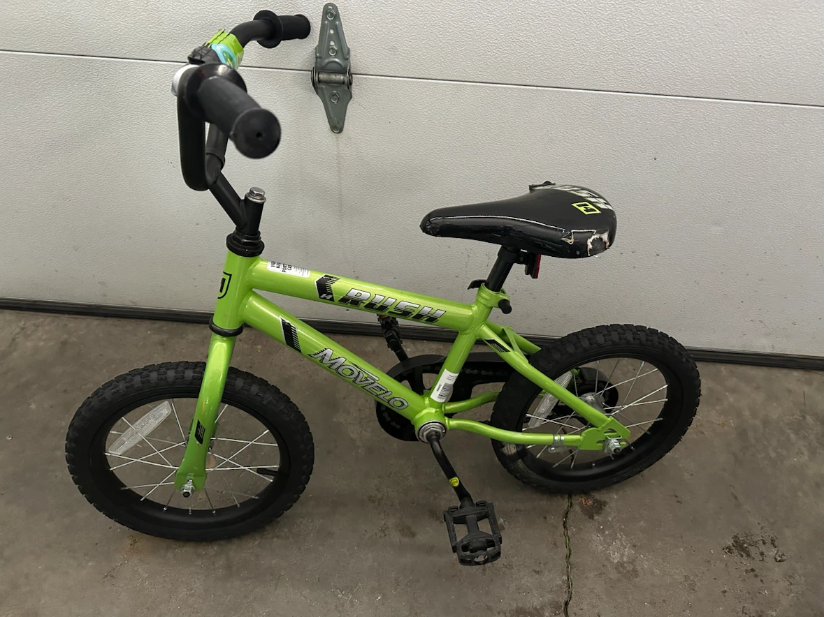 Green Movelo Rush Kids Bike - 14"