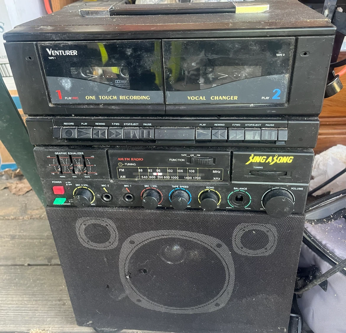 Venturer Double Cassette Karaoke System